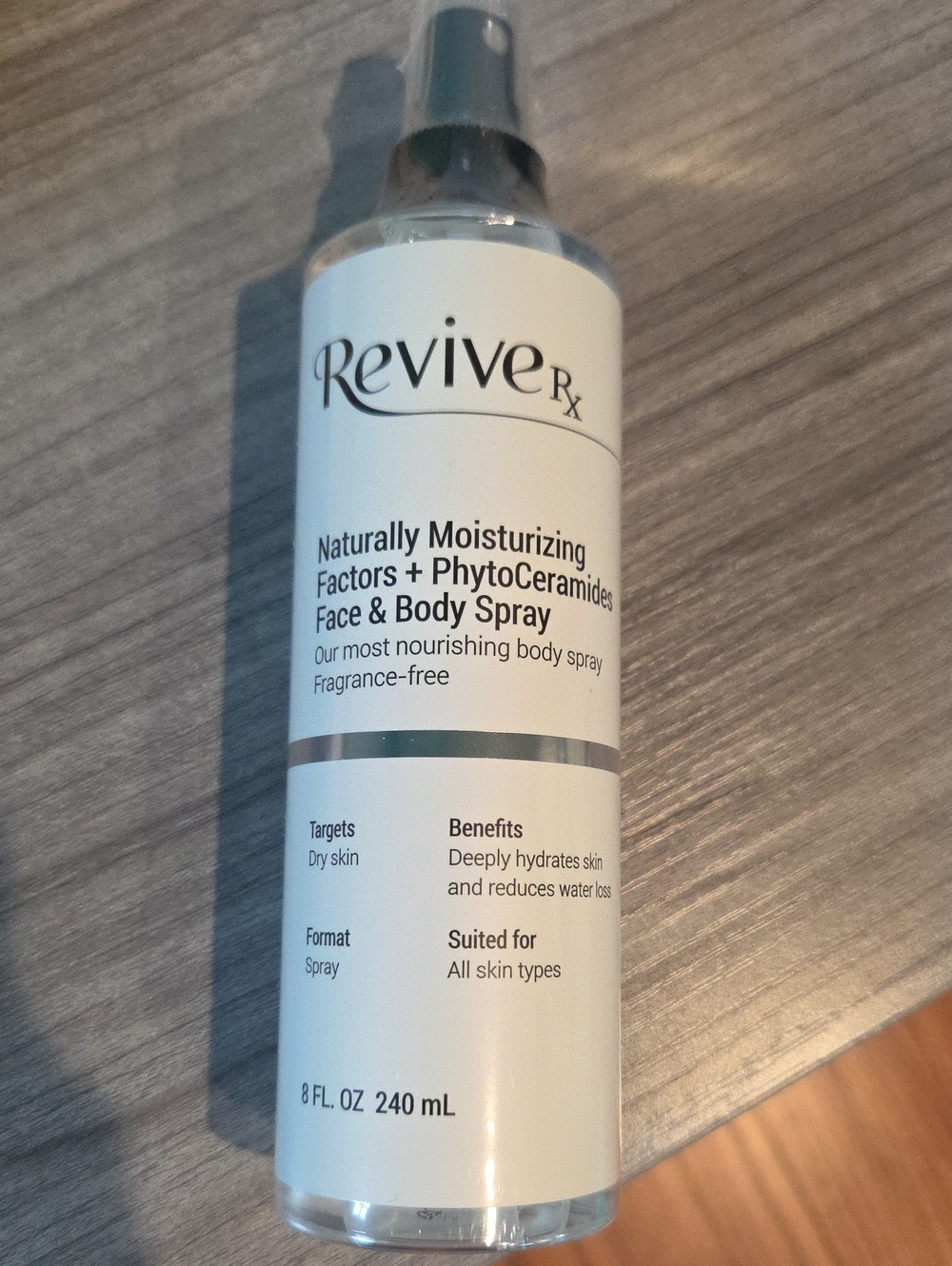 Revive Rx Naturally Moisturizing Face & Body Spray - White